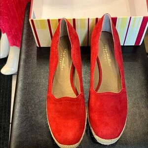 Bettye Muller Vibrant Red Espadrilles